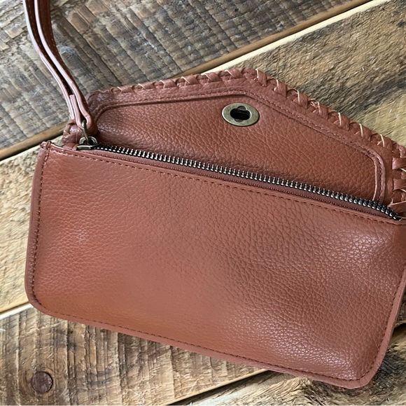 Maurices Tan Leather Wristlet Clutch - Picture 7 of 8